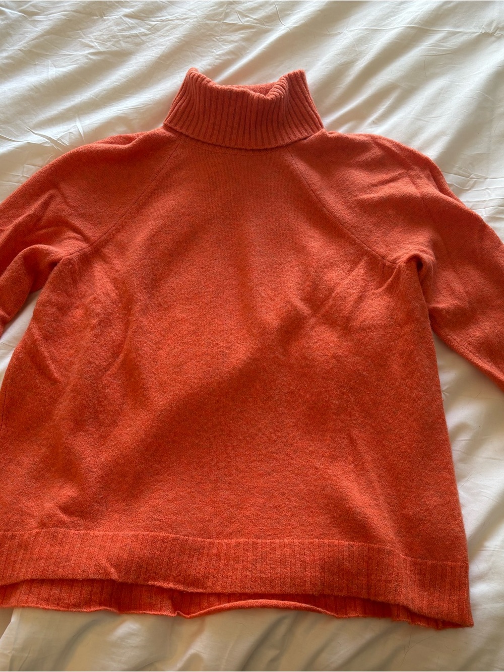 J. Crew Orange Turtleneck Sweater